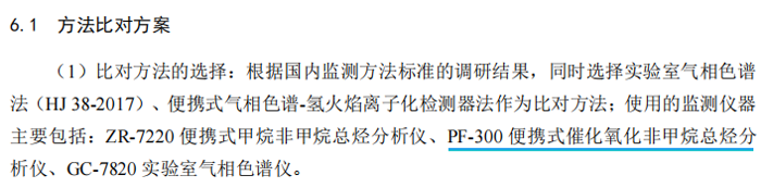 《固定污染源廢氣總烴、甲烷和非甲烷總烴的測定便攜式催化氧化-氫火焰離子化檢測器法》